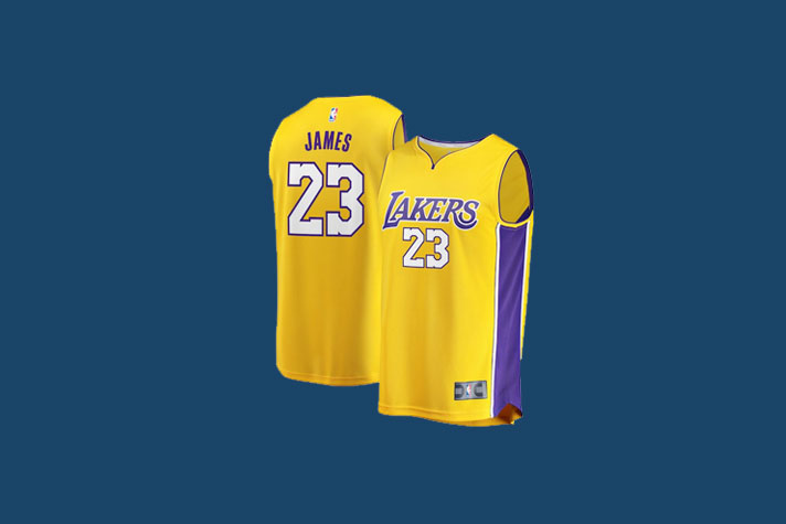 lebron jersey sales lakers