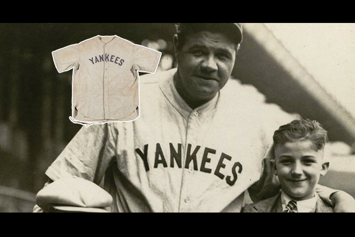 babe ruth jersey sold