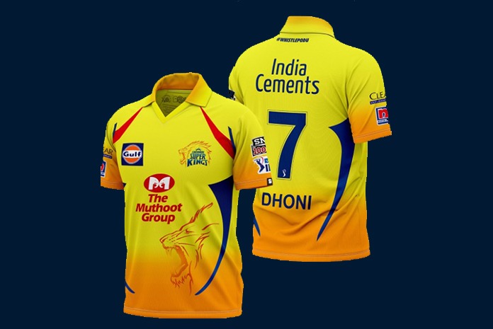 csk players t shirt number